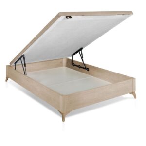 Canapé abatible de madera con pata